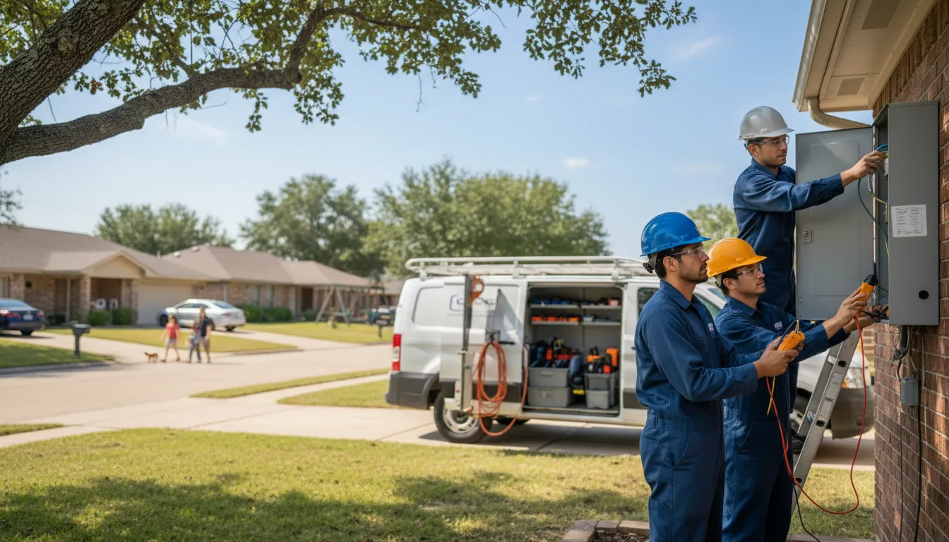Certified electrician providing emergency electrical services in Vallonia, IN